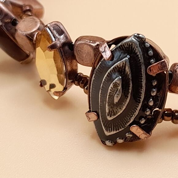 Chico's Beaded Necklace, Bronze Beads, New With Tags, 20" - Picture 7 of 14